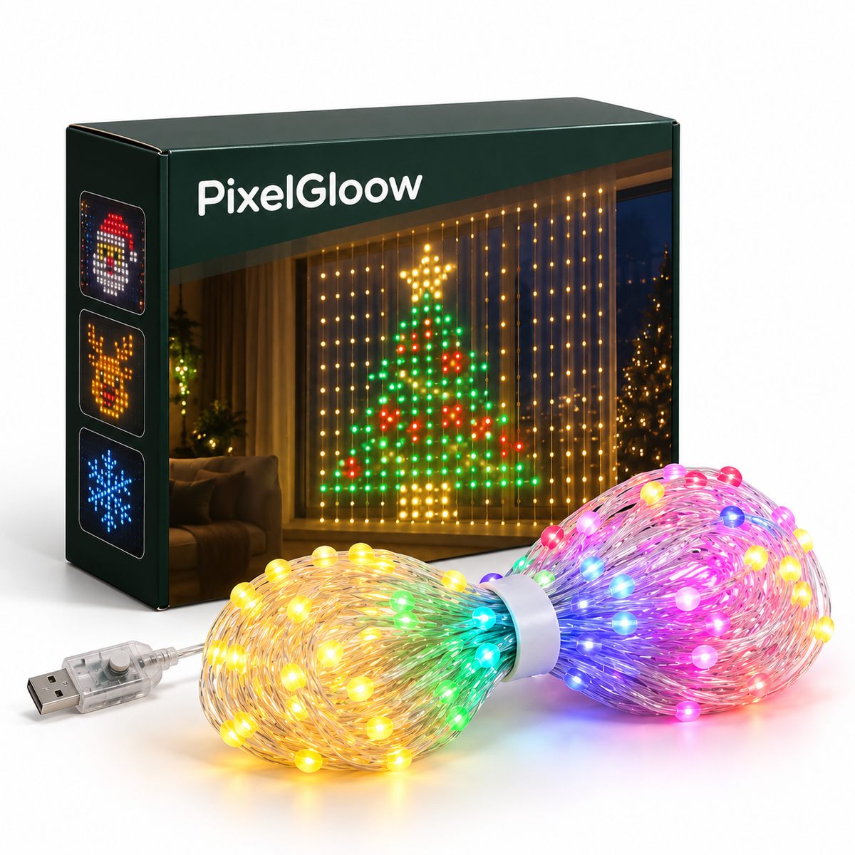 Cortina de luces LED PixelGloow